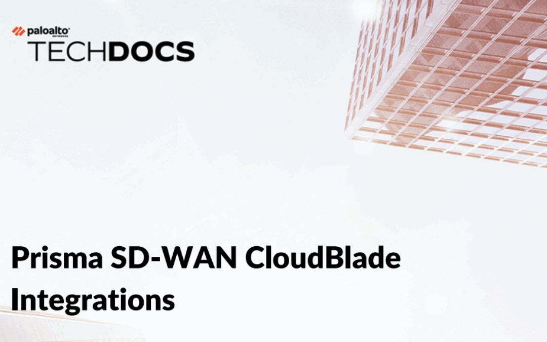 Prisma SD-WAN CloudBlade Integrations