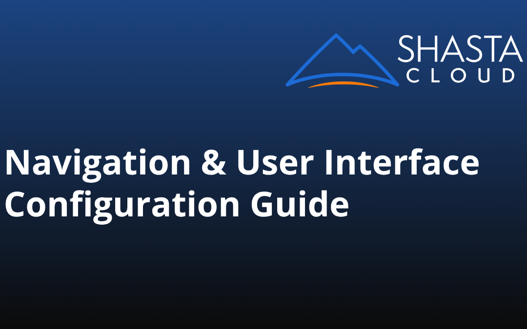 Navigation & User Interface Configuration Guide